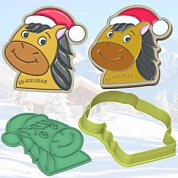 Штамп + Вырубка " Лошадь №1 ". Символ 2026 года. Форма для печенья