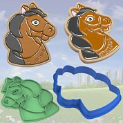 Штамп + Вырубка " Лошадь №5 ". Символ 2026 года. Форма для печенья