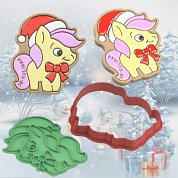 Штамп + Вырубка " Лошадь №2 ". Символ 2026 года. Форма для печенья