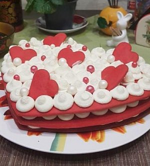 Форма-вырубка для торта " Сердце №2 " размер 25 см