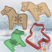 Штамп + Вырубка " Лошадь №9 ". Символ 2026 года. Форма для печенья