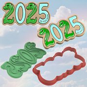 Штамп+Вырубка " Цифры 2025 №2 "