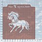 Трафарет + Вырубка " Лошадь №7. Символ 2026 ". Форма для печенья