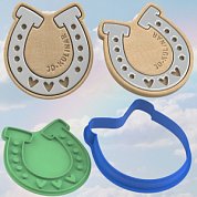 Штамп + Вырубка " Подкова №2 ". Символ 2026 года. Форма для печенья