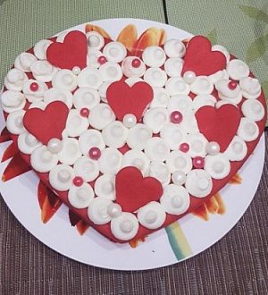Форма-вырубка для торта " Сердце №2 " размер 25 см
