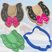 Штамп + Вырубка " Подкова №1 ". Символ 2026 года. Форма для печенья