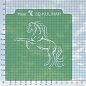 Трафарет + Вырубка " Лошадь №8. Символ 2026 ". Форма для печенья